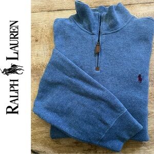Polo by Ralph Lauren‎ Men’s XL Slate Blue Quarter Zip Pullover